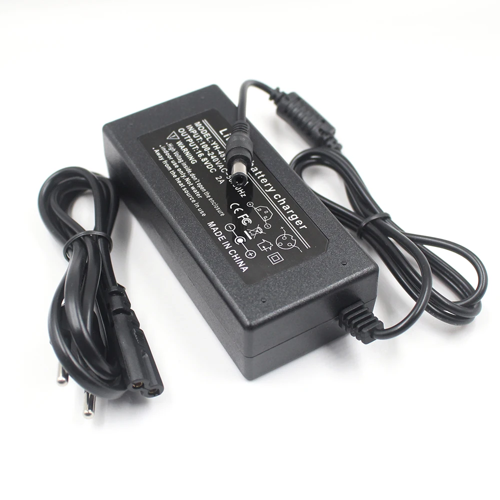 14.6V 16.8V 25.2V 29.2V 29.4V 43.8V 54.6V 54.75V 58.4V 58.8V 71.4V 84V 2A Lithium-ion Battery Pack Charger DC 5.5mm×2.1mm