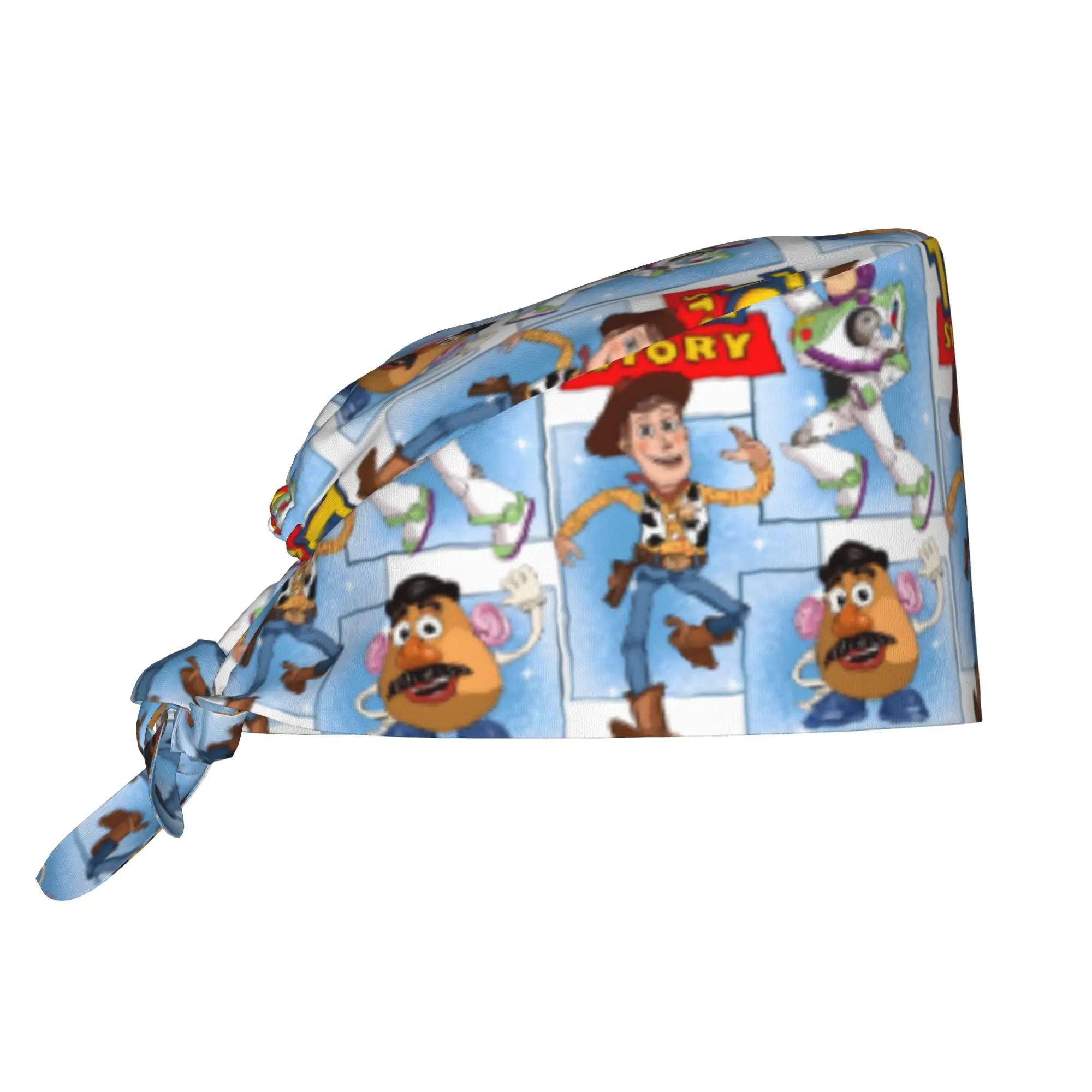 Custom T-Toy Cartoon S-Story Medical Staff Scrubs Hat Unisex  For Chef Hat Scrub Caps