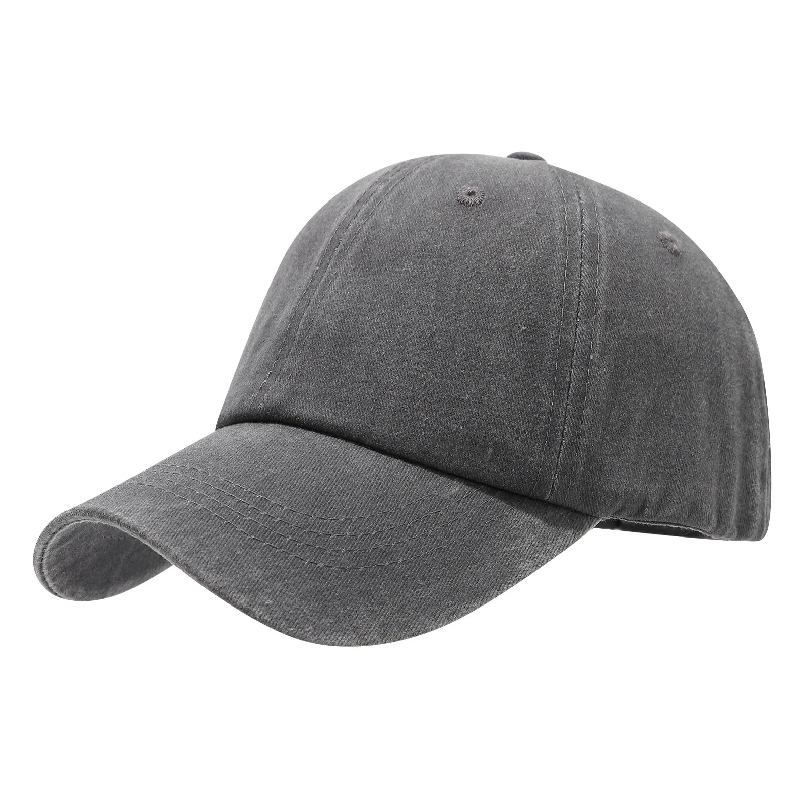 Individuell bedrucktes Logo, komplett aus Baumwolle gewaschene Vintage-Baseballkappe, Arbeitsreise-Sonnenhut, geeignet für Männer und Frauen – Detail 9