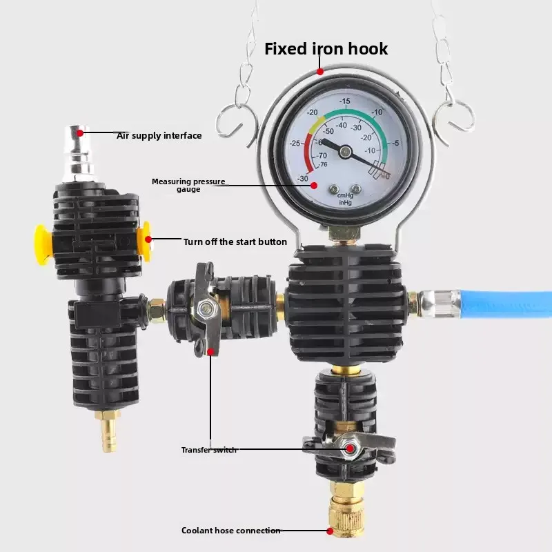 28Pcs Automotive Water Tank Pressure Leak Detector, Coolant Vacuum Pressure Gauge Replacement Test Tool Set