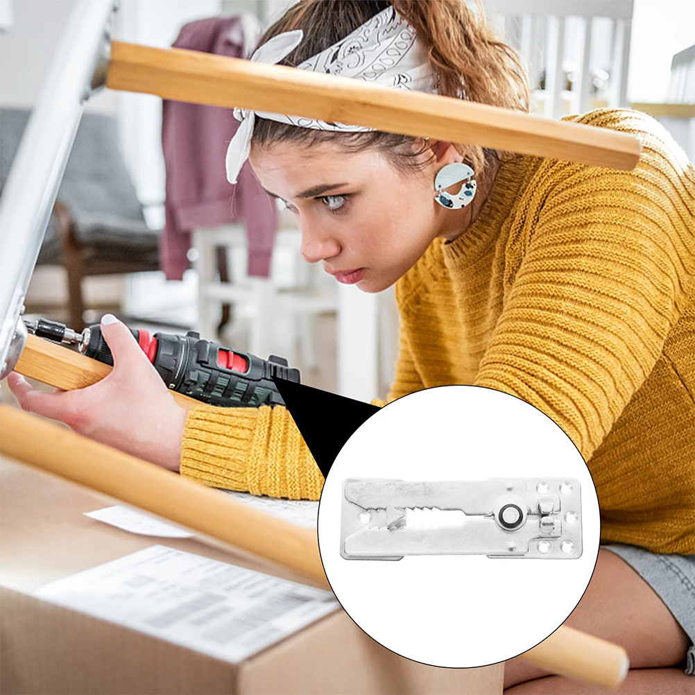 

2 Pcs Sectional Sofa Connector Connectors for Sliding Sofas Corner Couch Pin Furniture Silver