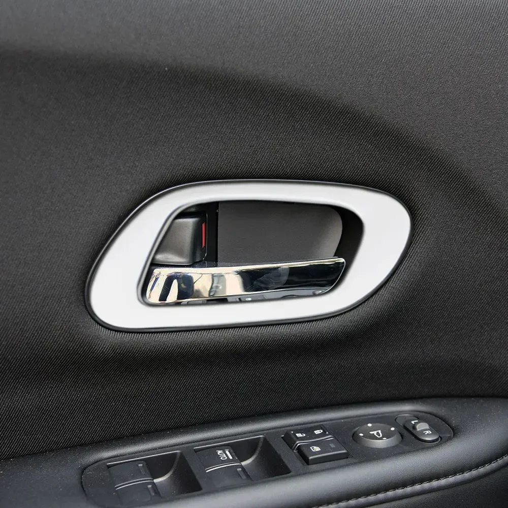 Car Door Handle Frame Trim for Honda HRV HR-V 2014 - 2020 4Pcs/set Door Handle Cover Sticker Styling Interior Accessories