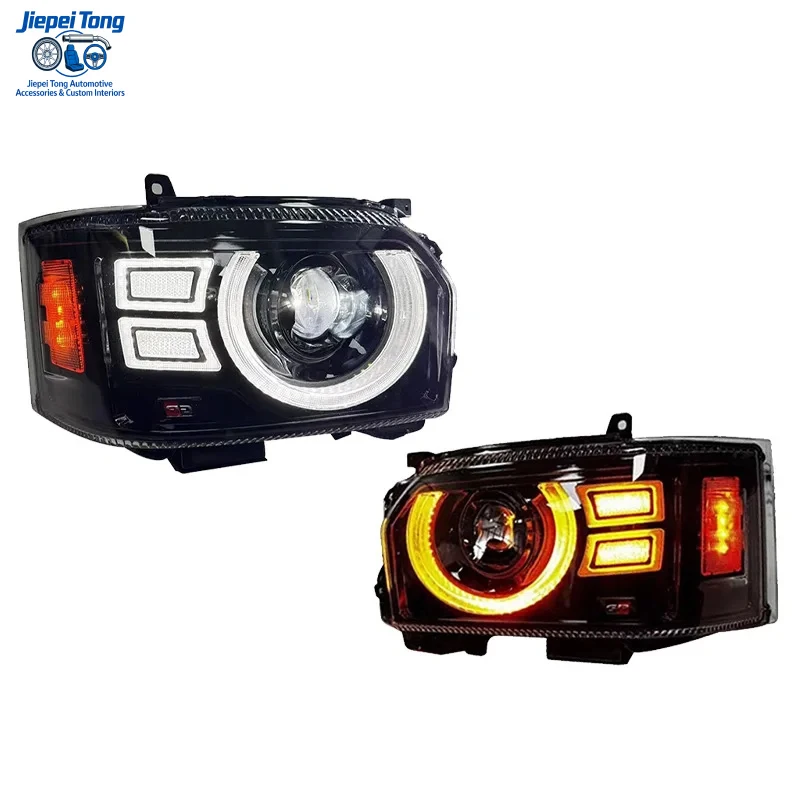 Suitable For Toyota Hiace H200 Headlights Assembly Left/Right Side Complete Pair Set Direct Fit Replacement 2005-2018 LHD RHD