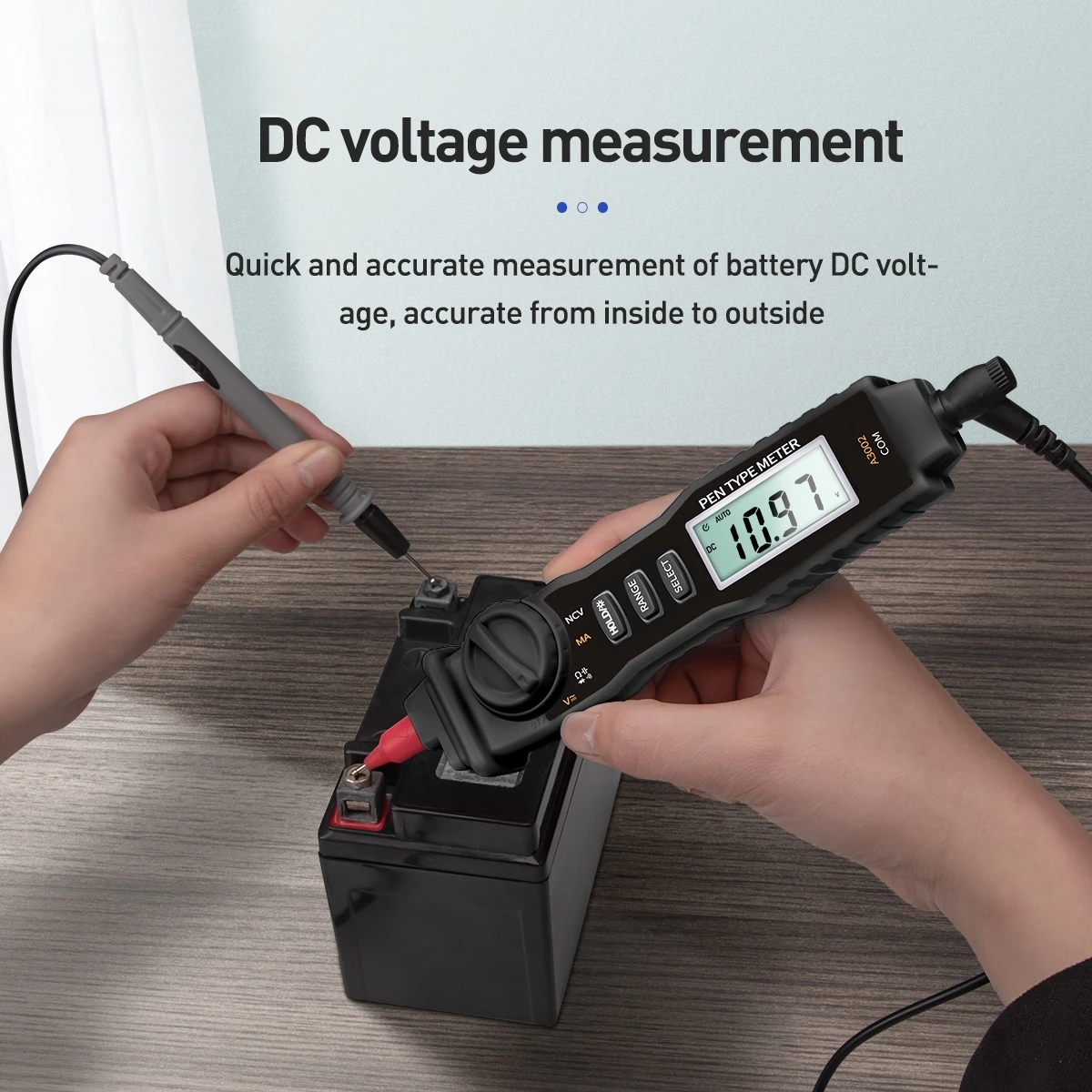 Digital Multimeter Pen Type 4000 Counts for AC dc voltage and current diode NCV vehicle maintenance