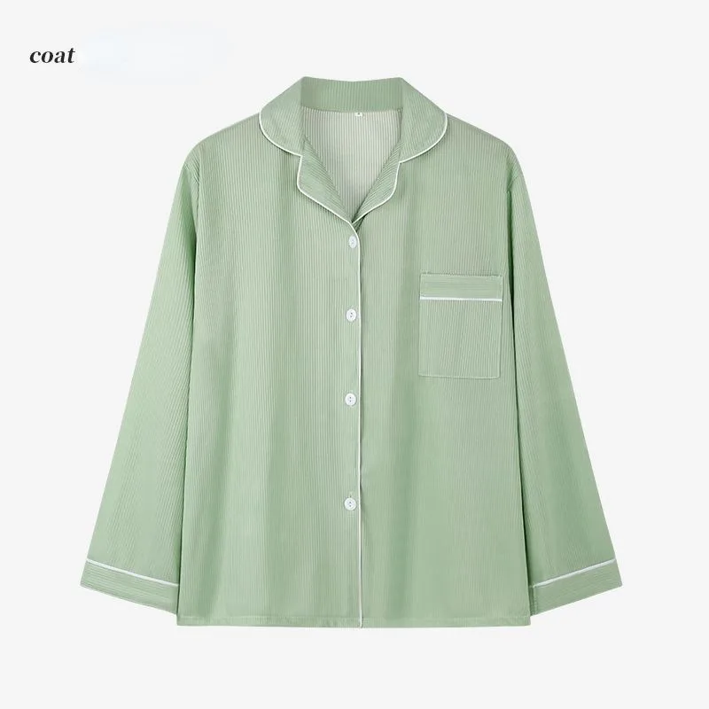 Girls 2-piece Minimalist Pajamas 2024 Spring Autumn New Cartoon Home Wear Long Sleeve Pants Women Japanese Casual Loungewear Set