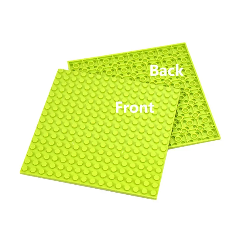 4 Stuks 16X16 Douts Moc Bakstenen Dubbelzijdige Basisplaat Plastic Meerkleurige Basisplaat Compatibel Bouwstenen Speelgoed Voor Kinderen