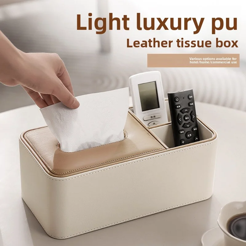 

Nordic Multi-Function Organizer - All-in-One Tissue Box & Remote Holder, Minimalist Paper Roll Dispenser for Living Room