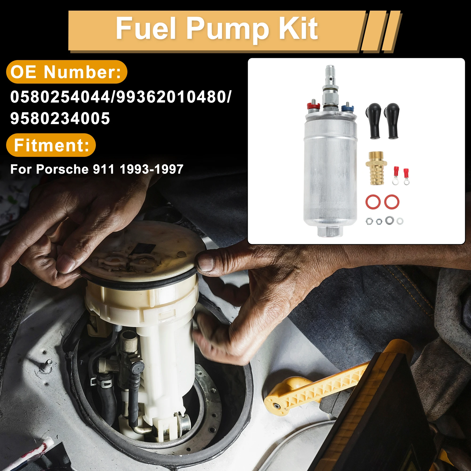 

Топливный насос UXCELL для Porsche 911, комплект металлических электрических топливных насосов заменяет No 0580254044