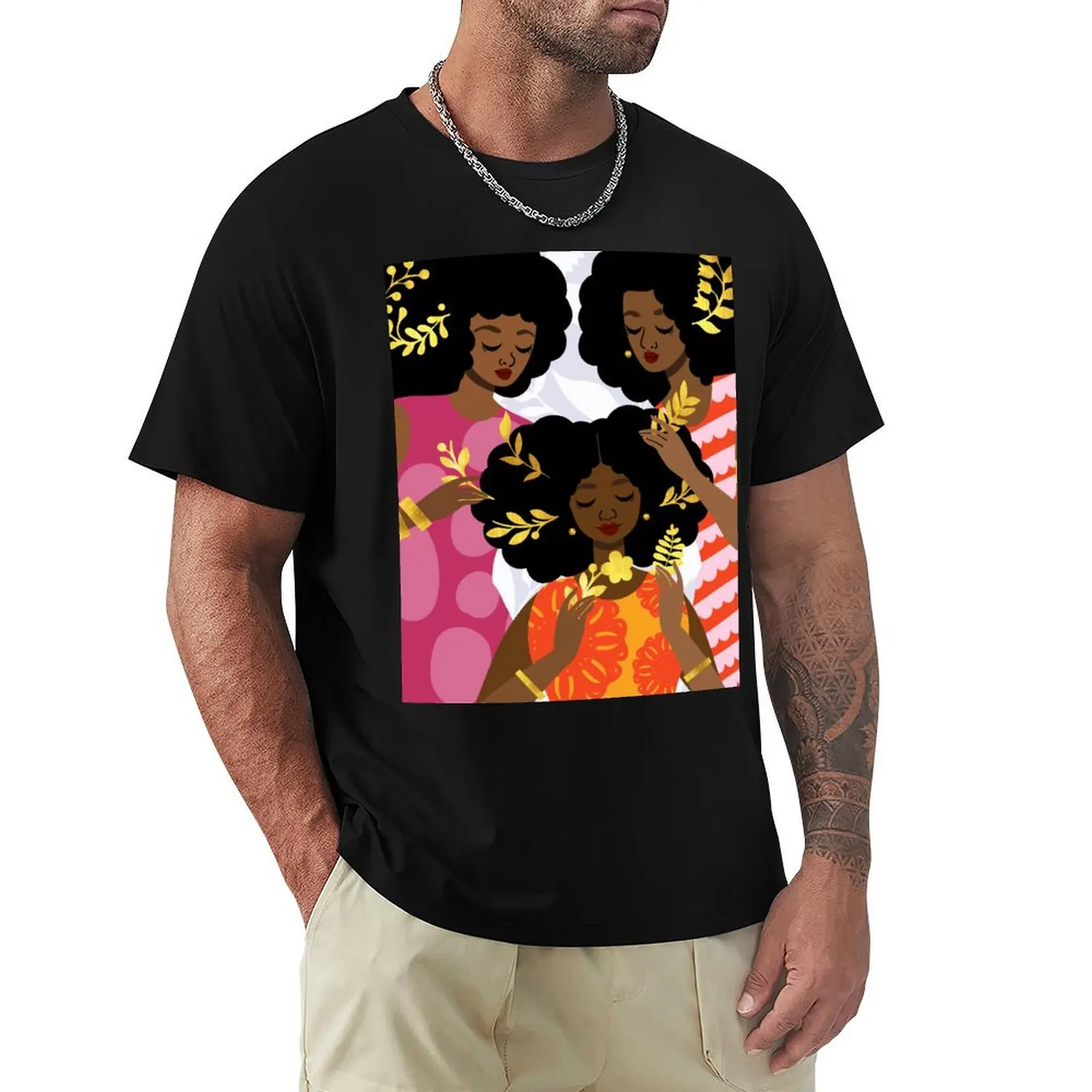 Adornment T-Shirt Big and Tall Solid Color T-Shirt