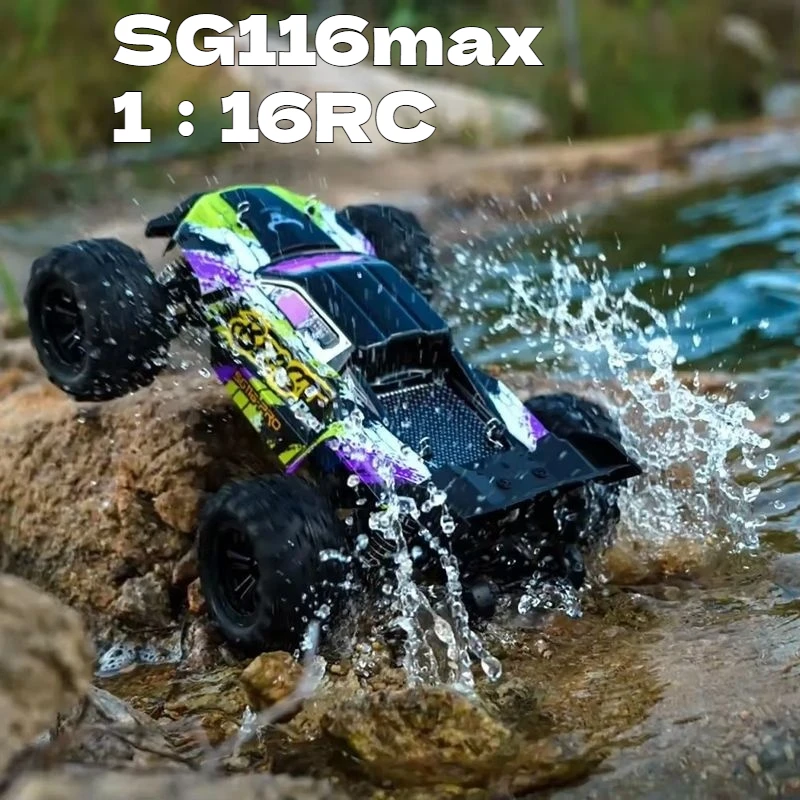 

Sg116max 1/16 Brushless High-Speed Off-Road Vehicle Remote Control Four-Wheel Drive Toy Car Professional Climbable Scale Model