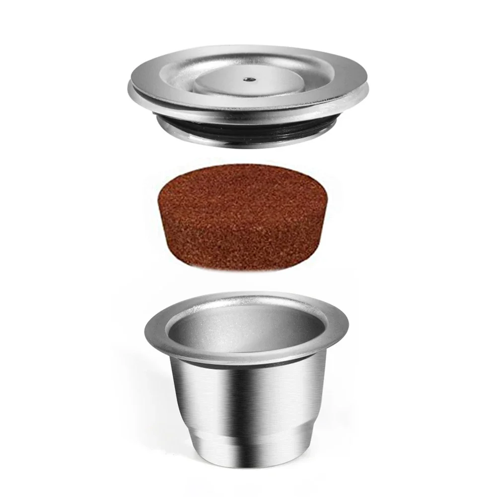 

Reusable for Stainless Steel Refillable Coffee Capsule + Coffee Tamper Kilou official store Mini camera Mixer Molcar