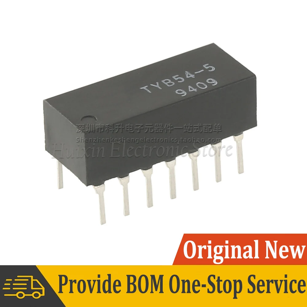 2pcs TYB54-5 DIP-14 TYB54 50 ohm 12NS 10-Tap Passive LC Delay Line Module High Precision High Stability