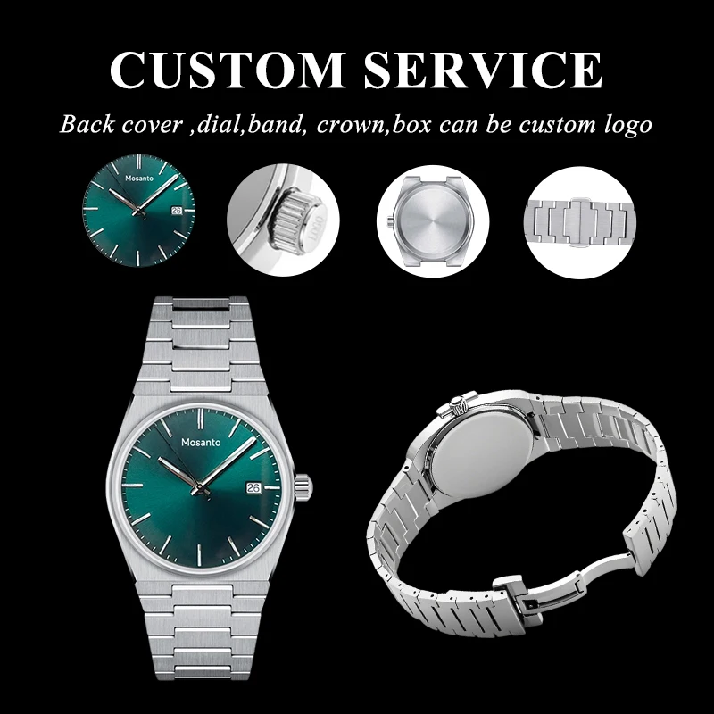 ساعة Tissotis Premium الجديدة للأعمال، حركة أصلية، ساعة كوارتز مضيئة مقاومة للماء من كريستال الياقوت #6