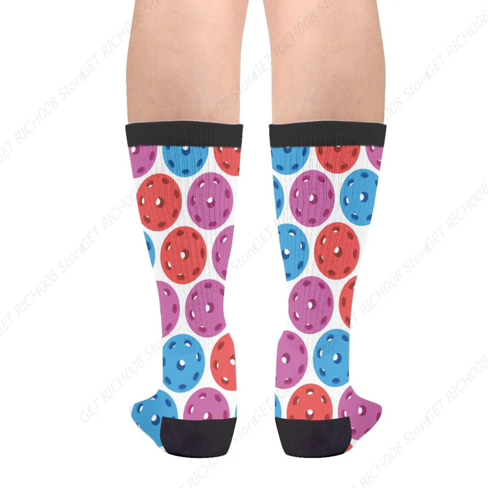 Pickle Ball Pickleball Indoor Balls Novelty Fun Crew Socks Fashion Comfortable Men And Women Crazy Dress Socks