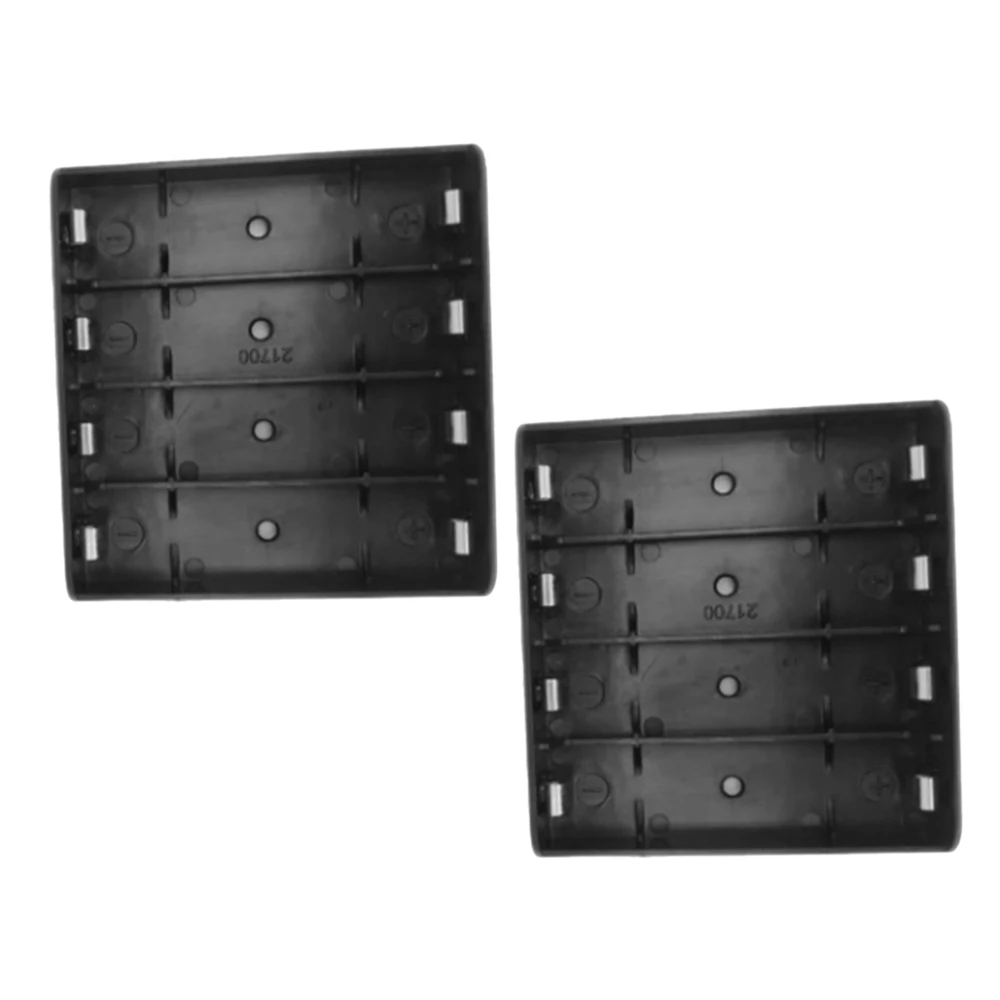 Y22A-4X 21700 Battery Holder Storage Box Case ABS Fireproof Power Bank Cases Slot Batteries Container With Shrapnel