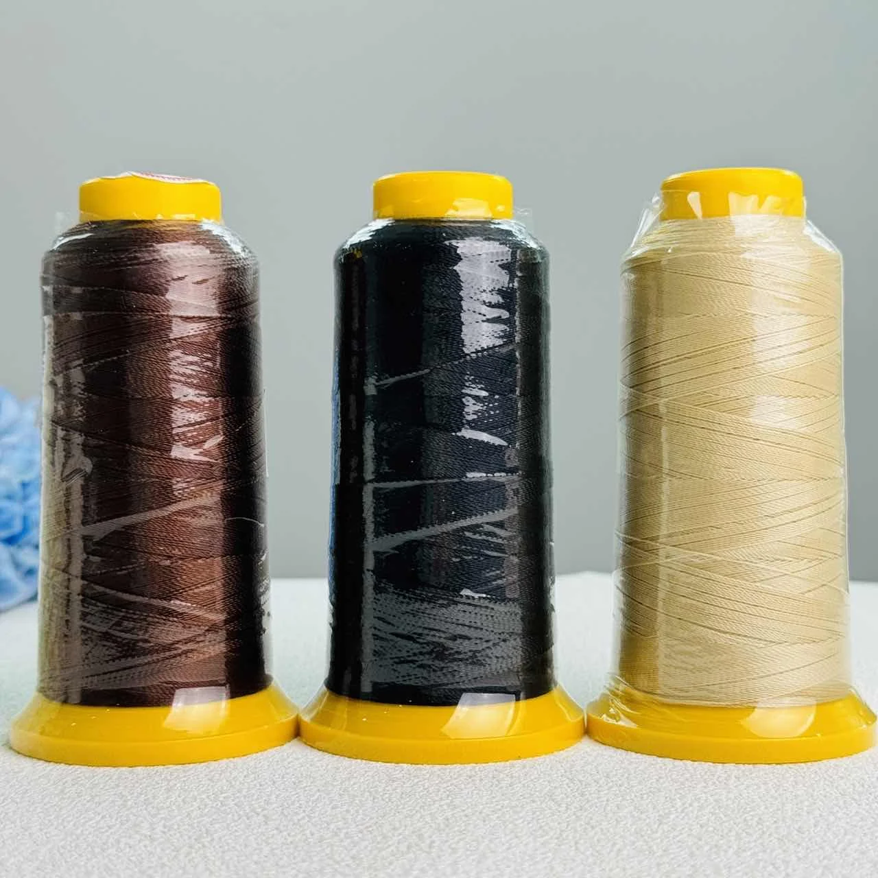 1PC Black Nylon Thread with 5PCS Curved Needles Set for Wig Making Hair Weaving Salon Tools