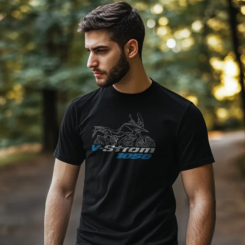 

Summer men V-Strom 1050 DE/Adventure/XT 2020-2024 Motorcycle T-shirt Graphic Streetwear Short Sleeves 100% Cotton Cool Tee S-3XL