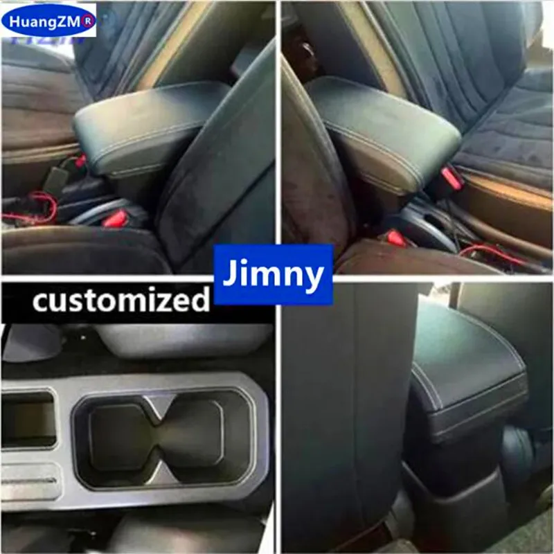 Per Suzuki Jimny scatola bracciolo per Suzuki Jimny JB74 scatola portaoggetti bracciolo auto 2019-2024 Retrofit dettagli interni accessori auto