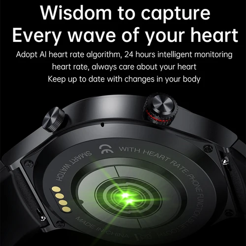 Imagen 2 del producto 2025 NFC Bluetooth llamada reloj inteligente hombres pantalla completa GPS pulsera deportiva impermeable ECG Monitor de salud SmartWatch para IOS Android