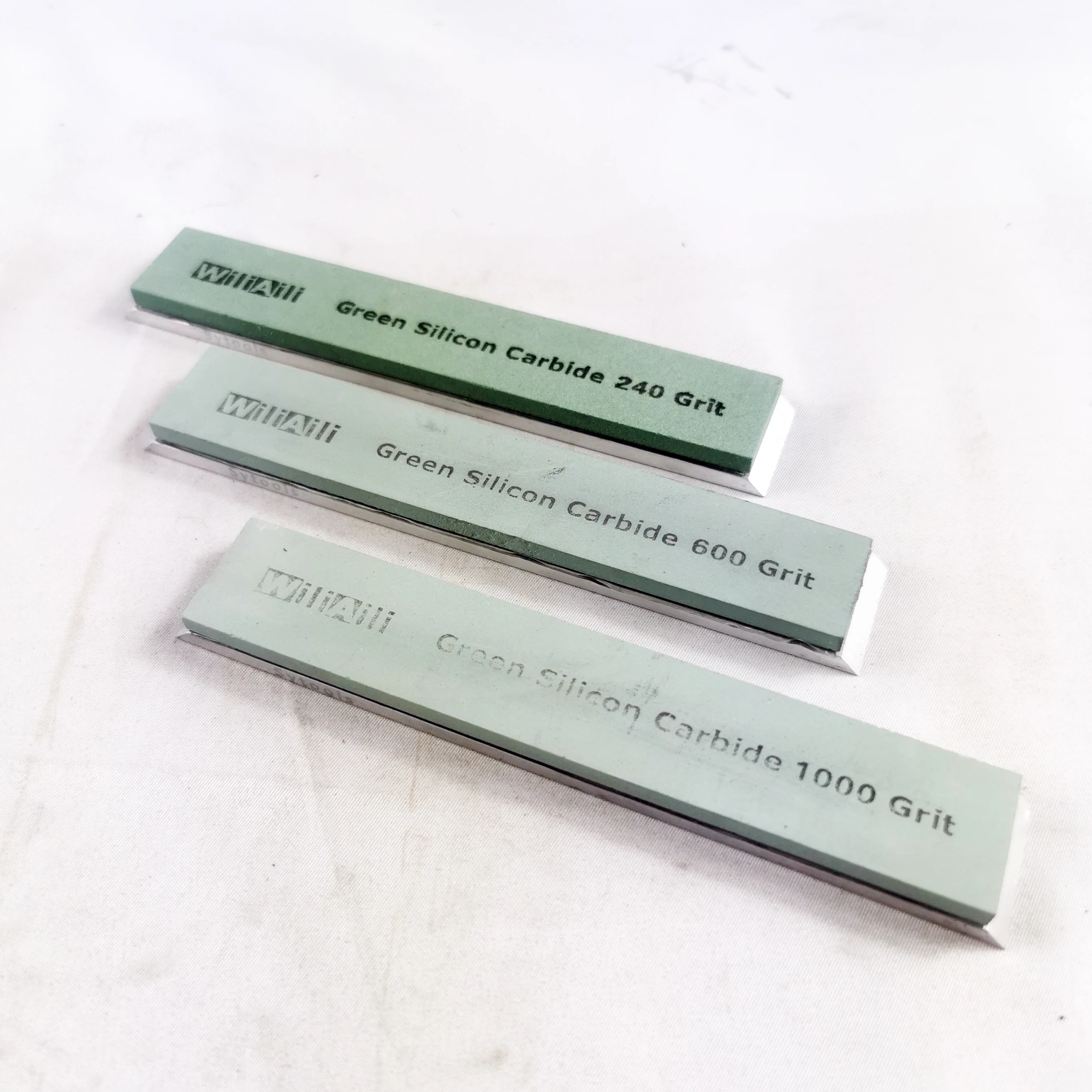 Sytools zielony krzemu Caibide kamienie do ostrzenia noży zestaw 240 #600 #1000 # stopu aluminium Blanks osełka kamień szlifierski