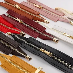 1PC PU Leather Bag Hardware Zipper DIY Replaceable Sewing Metal Zipper   Accessories For Crochet Handbag Clothes Shoes Supplies