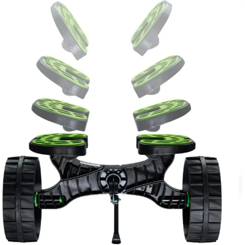 عربة كاياك شديدة التحمل مقاومة للثقب، مقطورة زورق قابلة للطي مع سعة 260 رطل، علبة قارب محمولة للمياه #2