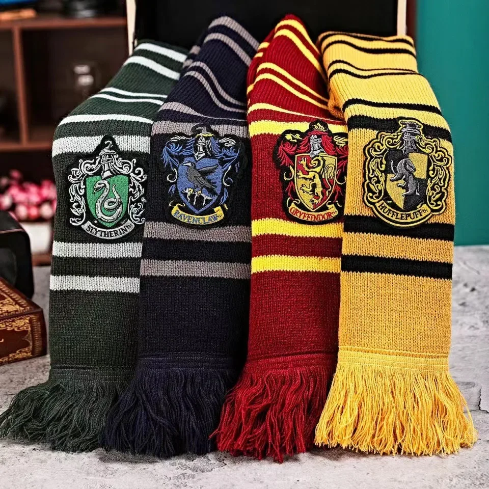 

School of Magic Scarf Gryffindor Thick Shawl Magic Schools Keep Warm Winter Scarfs Children Christmas Halloween Birthday Gifts