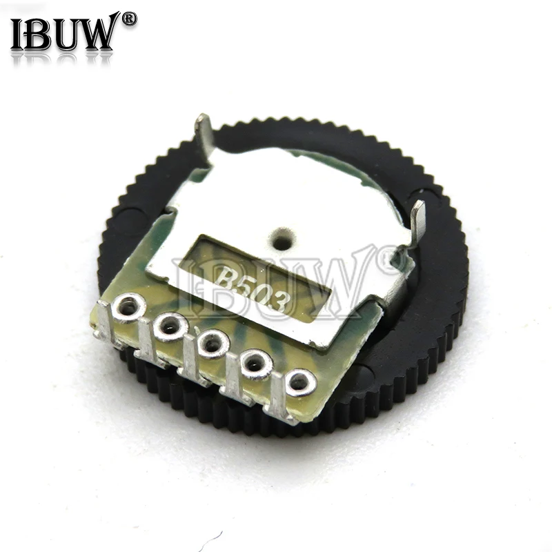 10pcs Double Gear tuning potentiometer B102 B103 B203 B503 B1K B10K B20K B50K 3Pin 5Pin 16*2mm Dial Potentiometer