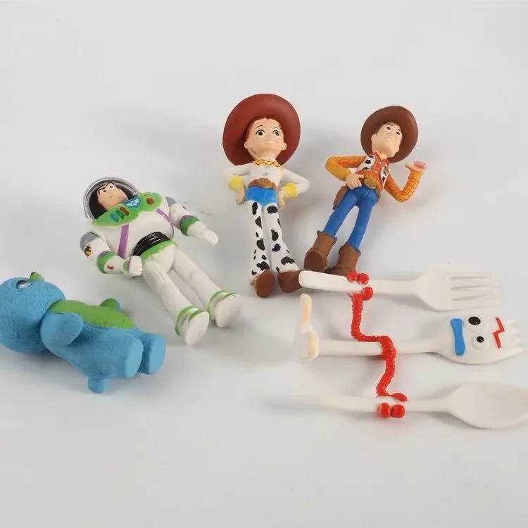 7-teiliges Set Toy Story 5 Actionfiguren, Kawaii Cartoon-Film Mini-Charakter-Figuren, PVC-Spielzeug, Modellpuppen, Figuren, Geburtstagsgeschenk – Detail 5