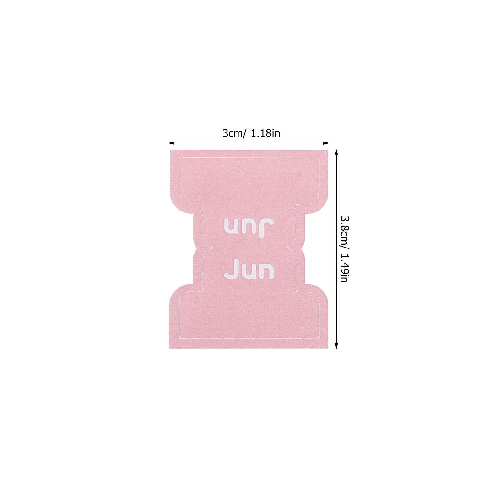 15 Sheets Monthly Index Tabs Stickers Decorative Adhesive Planner Tabs for Study Office Journal Calendar Label Organization