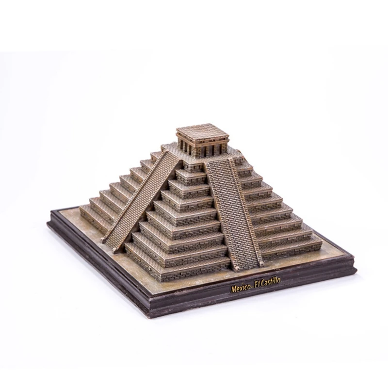 Mayan Pyramid Simulation Ornament World\'s Great Building Model Decoration Creative Home Crafts