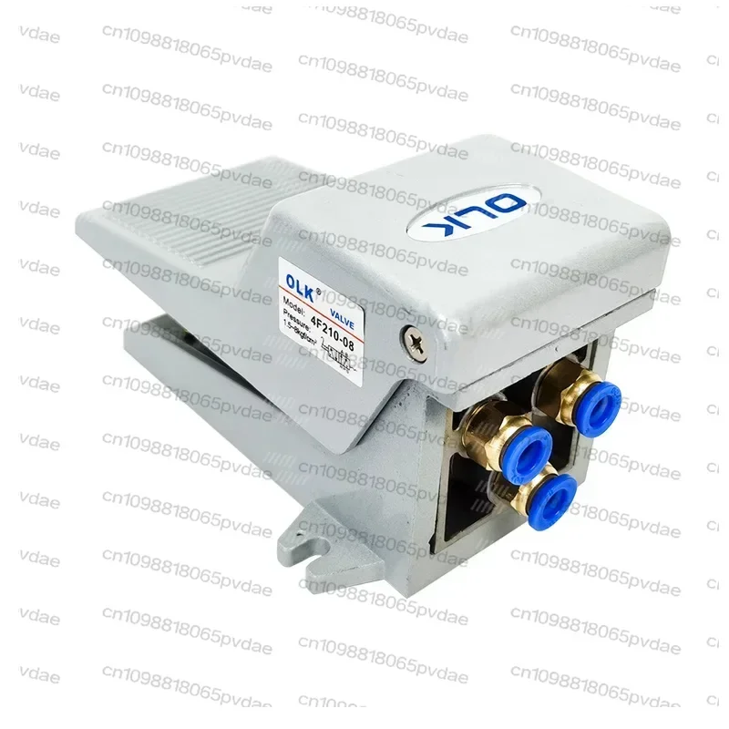 Tool Parts 4F210-08 2 Position 5 Way Momentary Air Tool Foot Pneumatic Pedal Valve Switch4F210-08L with Lock Pedal Valve