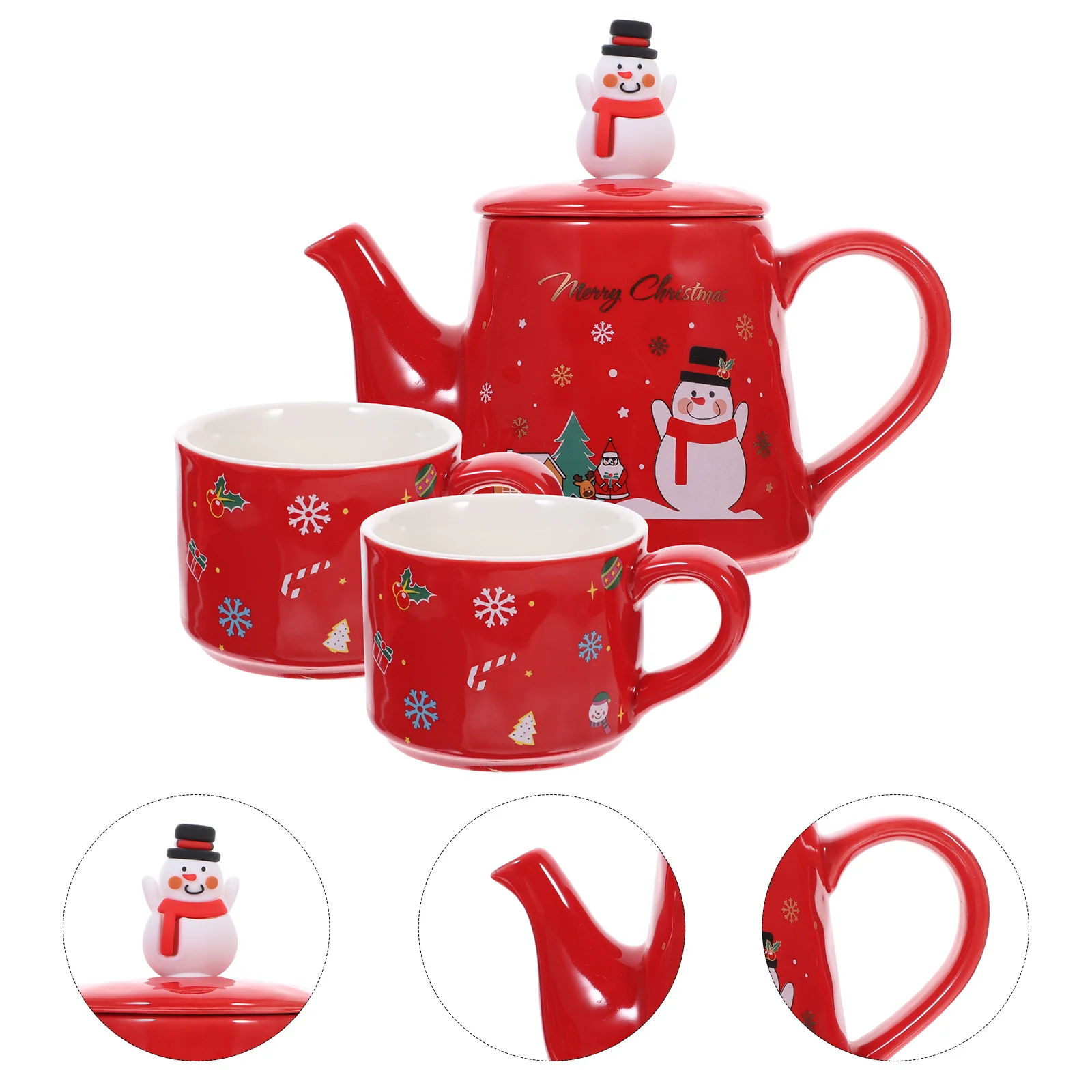 1 set di stoviglie natalizie in ceramica, bellissimi ed eleganti elementi natalizi, stile classico retrò, ampiamente applicabili, hotel da picnic per la casa