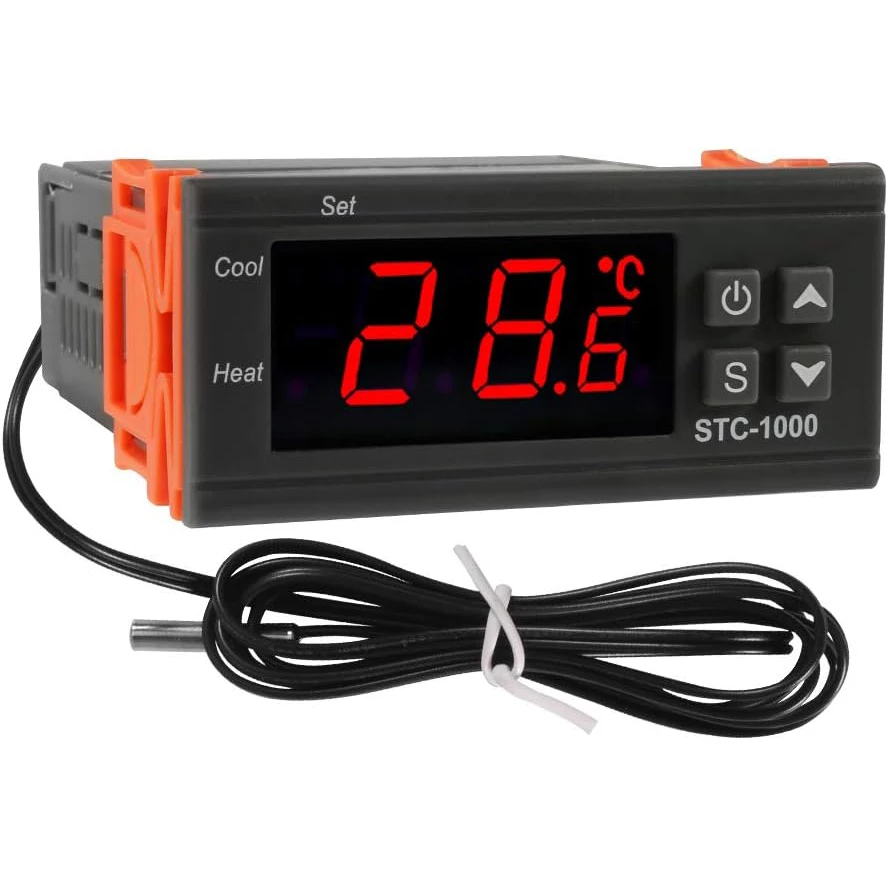 STC-1000 Digital Temperature Controller AC 10A 110V-220V Digital LED Temperature Controller Heating Cooling Centigrade Thermosta