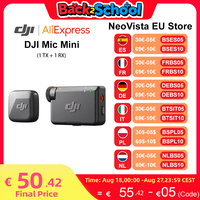 DJI Mic Mini (1 TX + 1 RX) Wireless Microphone Ultralight Detail-Rich Audio Noise Cancelling Automatic Limiting DJI Mic Mini