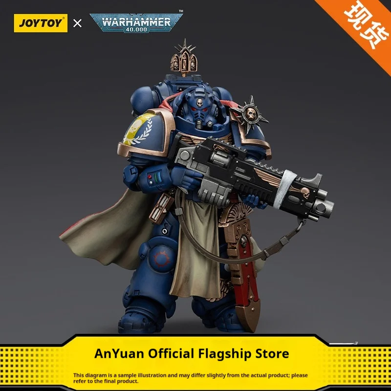 

JOYTOY Warhammer 40,000 Ultramarines Captain with Master-crafted Heavy Bolt rifle 1:18 Collectible Action Figure Original Model