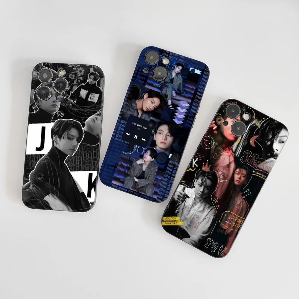 E-Euphoria J-Jungkook-K-KPOP Phone Case Silicone Soft For IPhone 16 15 14 13 12 11 Plus Pro Max Plus