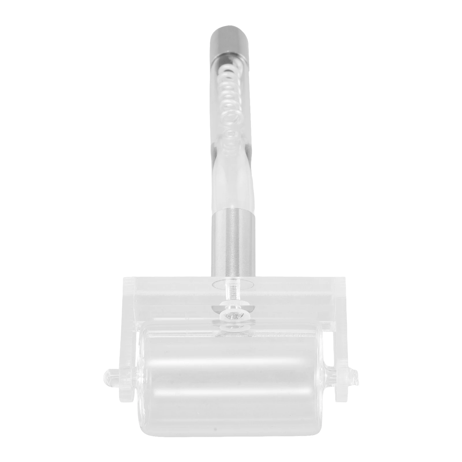 

Red Roller Beauty Device Components Transparent Glass Electrotherapy Treatment Attachment For Facial High Frequency Glass Roller