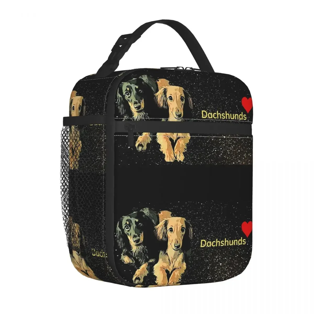 

Dachshund Doxie Insulated Lunch Bags Thermal Bag Meal Container Wiener Sausage Dog Lover Tote Lunch Box Girl Boy Office Picnic