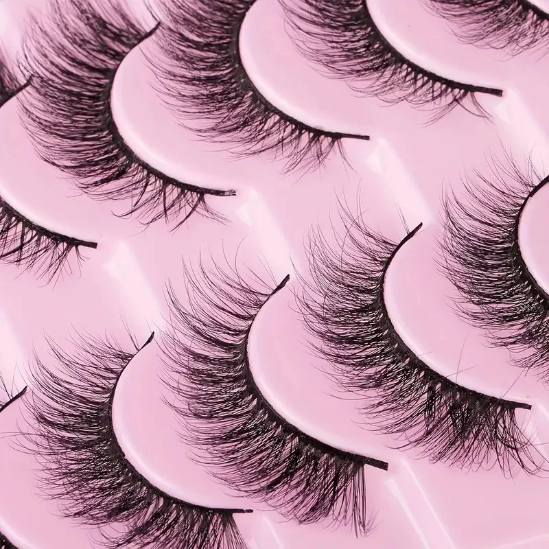 10 pairs of cat's eye 3D faux mink false eyelashes - Anti-allergy, full cat's eye style, can enhance eye length #5