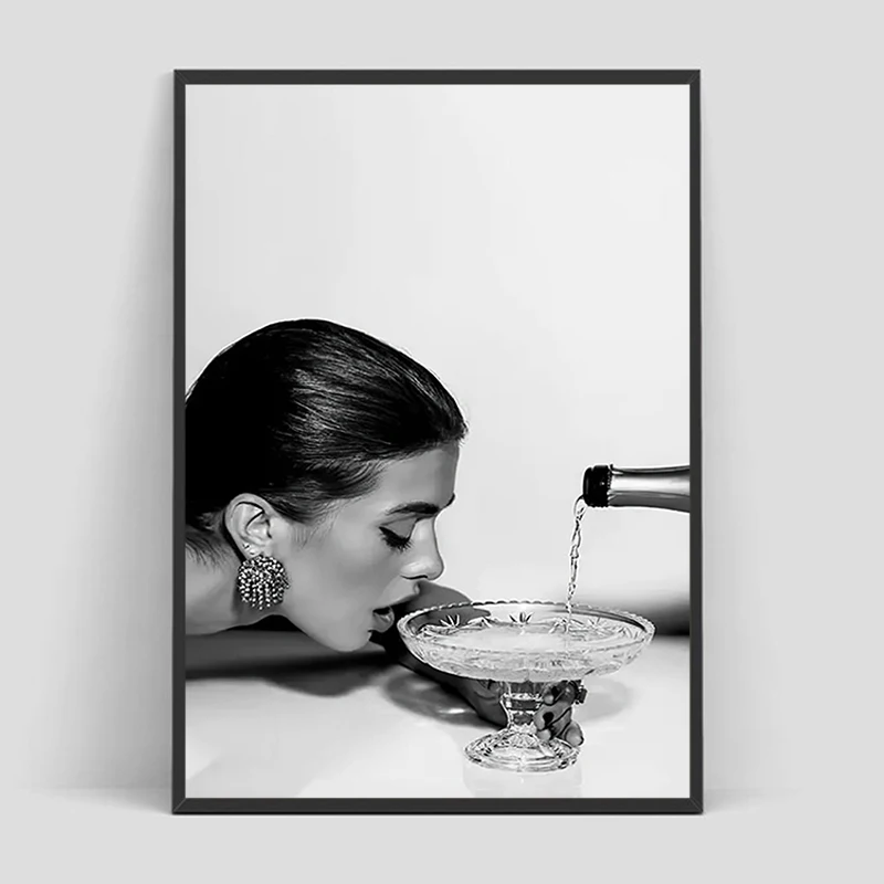 

Fashion Panther Diamond-filled Heels Try Your Crazy Idea Fashion Art Fashion Nordic Poster Modern Living Room Paintings Gift