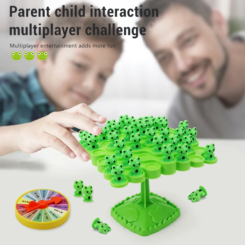 Montessori enfants astronaute grenouille Balance arbre jouets mathématiques jeu de société Interaction Parent-enfant jeu d'équilibre de table jouets cadeaux