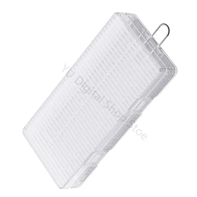 96BA Batterie-Organizer-Box für 8 Stück 2A-Zellen, transparenter Aufbewahrungskoffer mit Klappdeckel und separatem Steckplatz – Detail 8