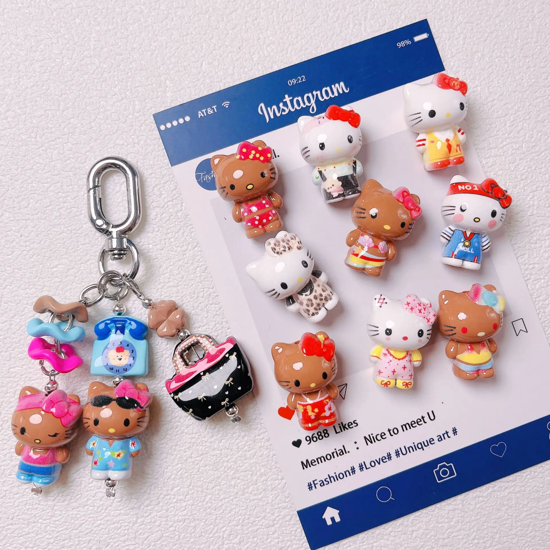 5pcs Adorable Acrylic Beads with Straight Holes, Versatile D