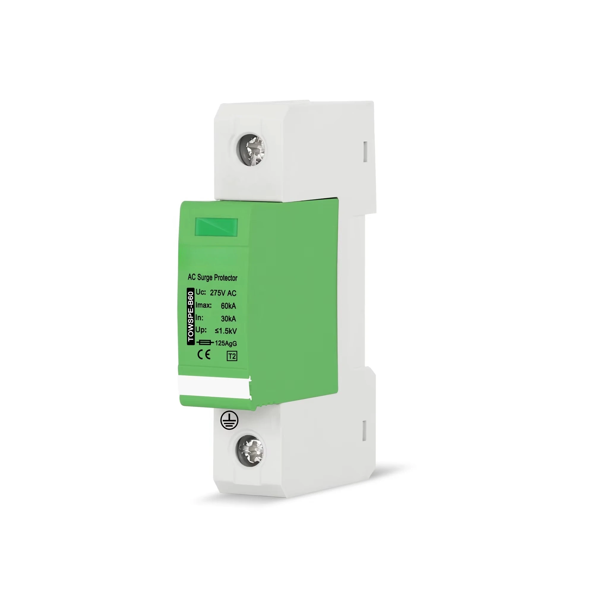 SPD 1P 30KA~60KA 275V AC House Surge Protector Protection Protective Low-voltage Arrester Din Rail Device Surge Protector