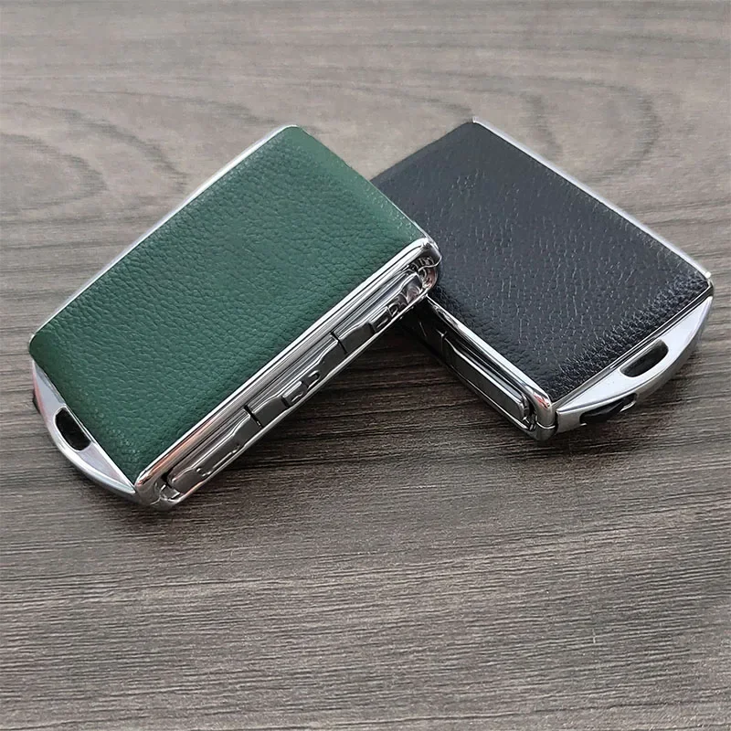 Funda de aleación de cuero para llave de coche, carcasa de modificación de llave de moda para Volvo S60, S90, XC40, XC60, XC90, V60, V90, Polestar