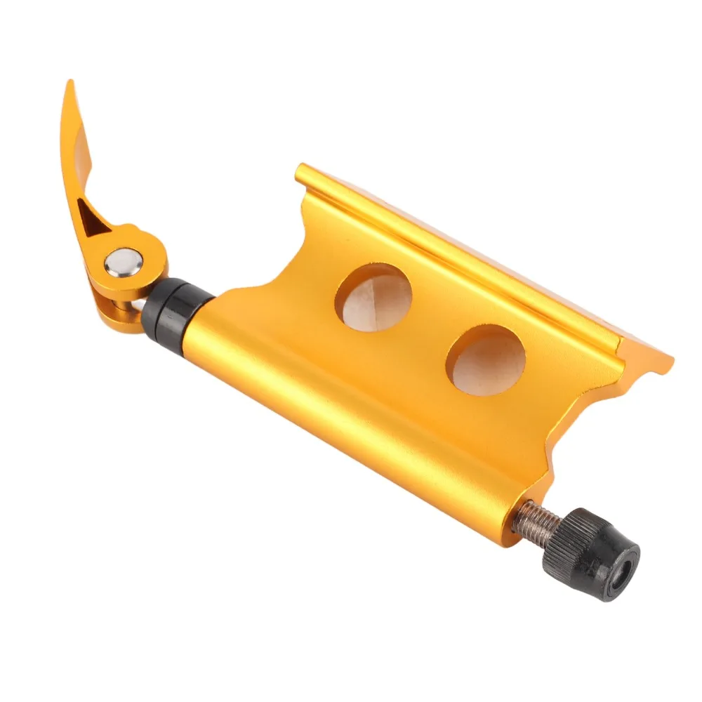 

Aluminum Alloy Bike Fork Mount Yellow&Sliver&Black Easy to install Front Fork Fixed Clip Quick Release Cycle Block
