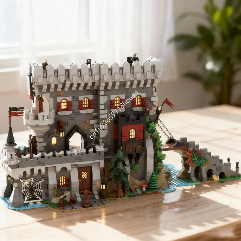 

2749pcs MOC Boar Lord s Castle Castleed Model Building blocks toy Construction DIY idea Brick Kids Christmas gifts Birthday