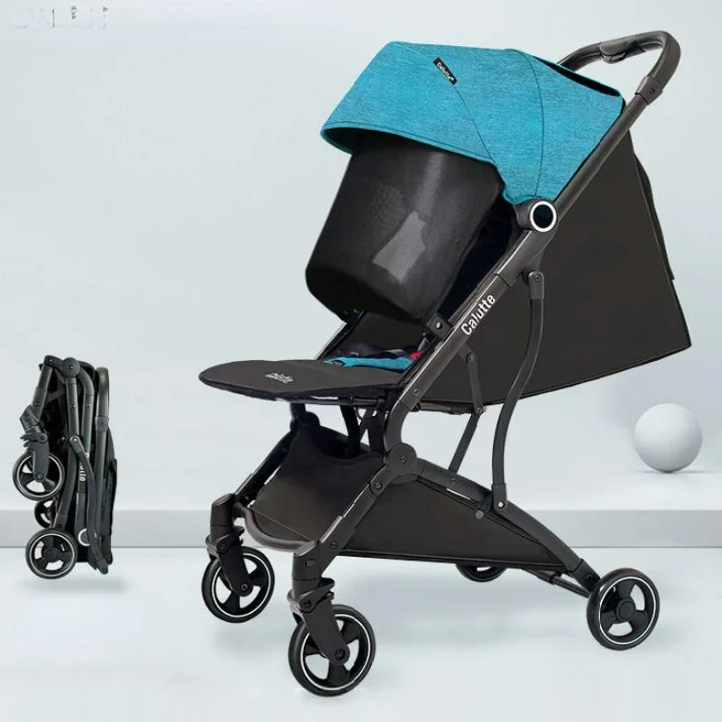 

Visible Sunroof Stroller for Baby, Lightweight Strollers One Click Folding Baby Carriage,can Sit and Lie Newborn Travel Stroller