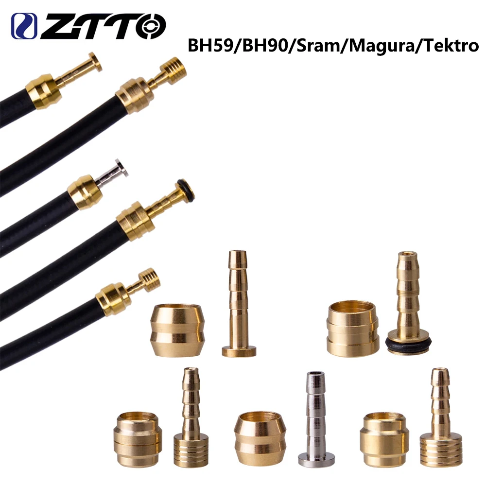 Ztto 10pcs mtb fahrrad öl bremse olivenkopf öl stift hydraulische scheiben bremse öl nadel messing buchsen für bh90 bh59 maguratekro teile